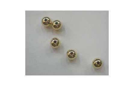 Bola 6mm con baño Dorado