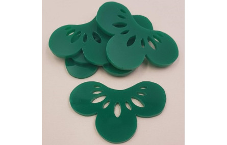 Flor Metacrilato 50*33 Verde