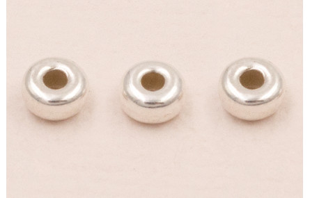 Pieza Donnut 4mm PLATA
