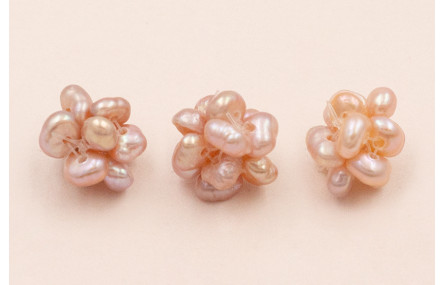 Bola de 10mm hecha de perlas Tostadas