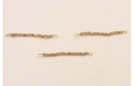 Bastón de 40mm con piedra Cuarzo Topazio de 2mm