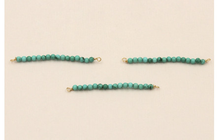 Bastón de 40mm con piedra Turquesas de 2mm