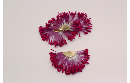 Colgante estambres color Granate