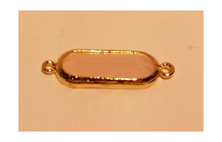 Cristal 16*5mm doble Aro Rosa Opal