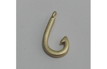 Anzuelo 15*6mm Oro Mate