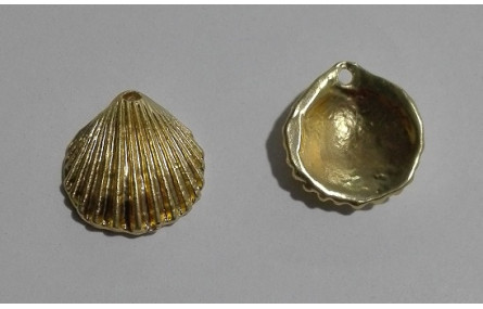 Colgante Concha 15*13mm Oro Mate