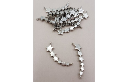 Banda estrelas 21.1*8.5 Plata Vieja