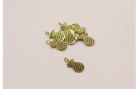 Pieza Piña 12*10mm Acero Inoxidable baño Oro