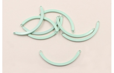 Pieza curvada de 35mm * 3*2mm Verde Turquesa