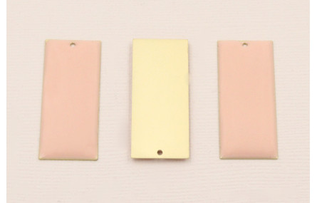 Cuenta Rectangulo 38*15 D.Mate Esmalte Rosa palo