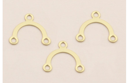 Puente en U de 10*9mm Dorado Mate