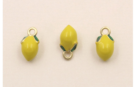 Colgante Limón 10*5mm Amarillo