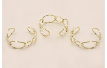 Pulsera Eslabones 24mm ancho  Dorada