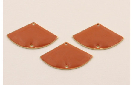 Abanico de 24*14mm esmalte Teja