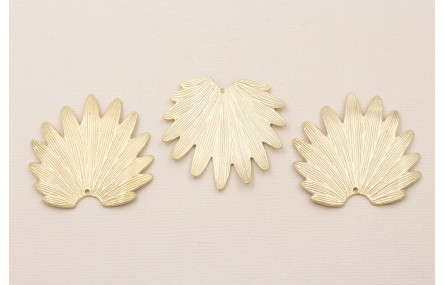 CuentaHoja Concava 45*40mm Dorado Mate