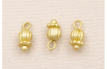 Colgante Campanilla 8*3mm Dorado Mate