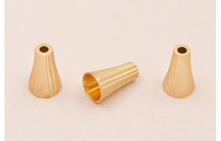 Capuchón 12*7mm estriado Dorado Mate