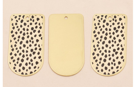 Pieza 50*25 Oro mate Piel Tigre