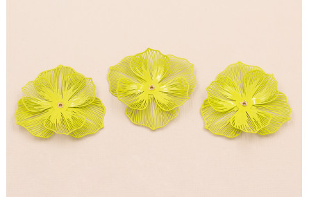 Flor 40mm 2 Capas color Lima