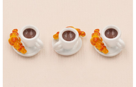 Colgante Taza y Croissant 14*7mm