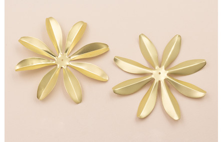 Flor grande 90mm Oro Mate 