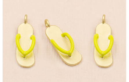 Colgante Chancleta Playa 21*7mm Lima