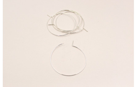 CRIOLLA HILO REDONDO 45MM PLATA