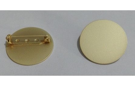 Broche Disco 25mm Oro Mate