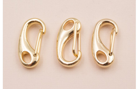 Cierre mosquetón Dorado 25*10mm