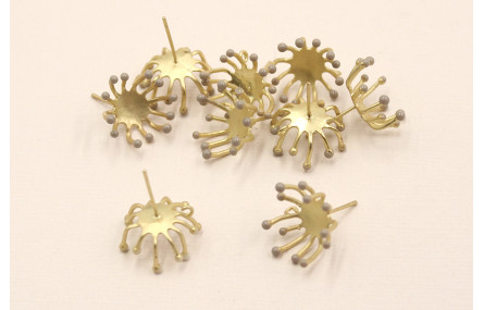 Perno estambres 13mm puntas esmaltadas Grises