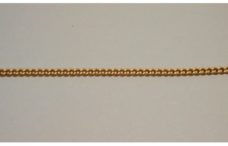 Cadena plana 1mm ancho  Oro Mate
