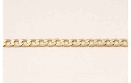 Cadena plana entrelazada de 7*5*0,5mm Oro Mate