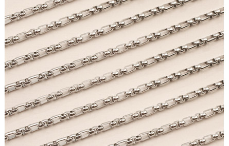 Stain Steel: Cadena Eslabón tubular 3mm diámetro