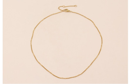 Cadena Completa con cierre 43cms Acero eslabon 1mm