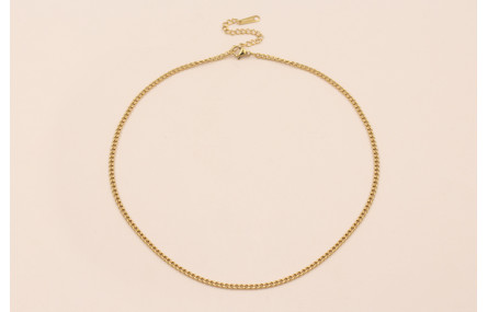 Cadena Completa con cierre 43cms Acero eslabon 3mm