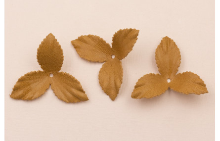 Flor pétalos relieve 45mm diam. Camel