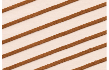 Tira cuero 1 metro-  2mm*0,7 grosor Marrón