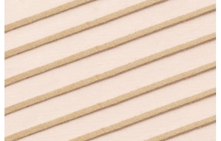 Tira cuero 1 metro-  2mm*0,7 grosor Beige