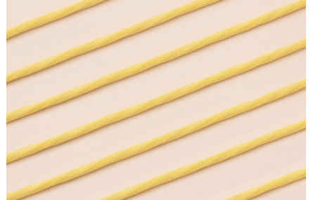 Cordón Elástico 3mm Amarillo pálido