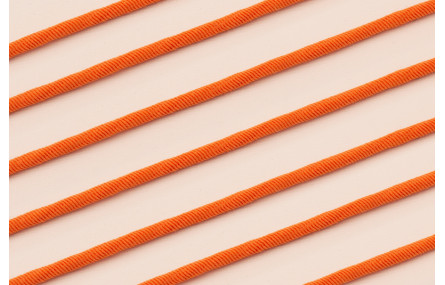 Cordón Elástico 3mm Naranja