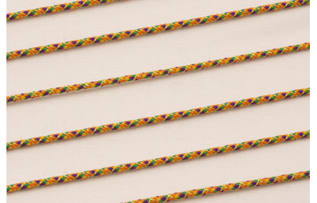 Driza 2mm Hilo Metálico Naranja y verde