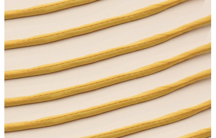 Cordón de SEDA 3mm relleno color Amarillo