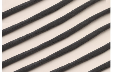 Cordón de SEDA 3mm relleno color Gris Oscuro