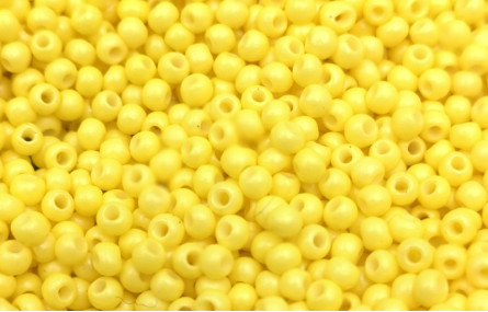 10 gramos de Abalorio cristal Amarillo fluor