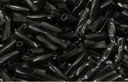 10 gramos Canutillo 6mm Negro retorcido