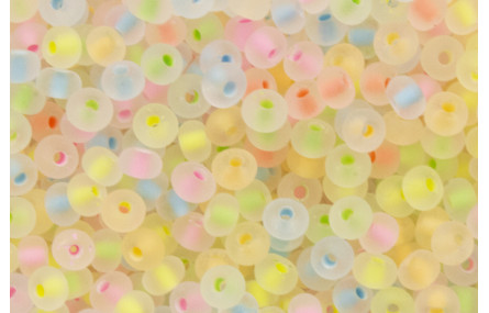 10 gramos Abalorio MIX Fluor trans 3mm