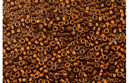 8grs Delica BD Nickle Plated Dyed Cooper