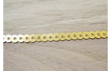 Tira de lentejuelas de 4mm Oro Viejo