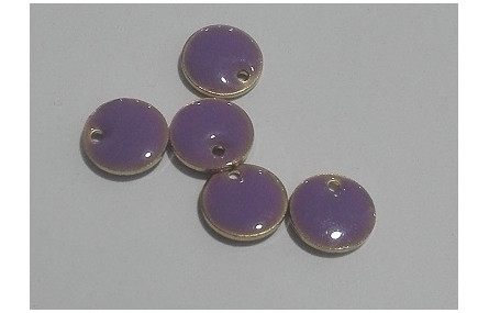 Disco esmaltado 8mm Morado