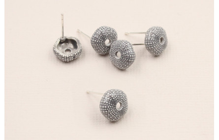 Perno Caracol de Mar diam 10mm * 4mm esmalte gris